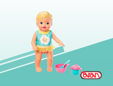 Muñeca Bebita Hora De Desayunar Little Mommy FLB72