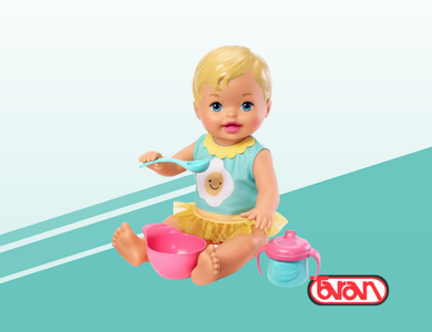 Muñeca Bebita Hora De Desayunar Little Mommy FLB72