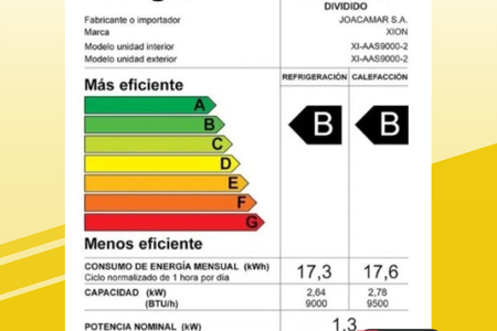 AIRE ACONDICIONADO 9000 BTU XION AAS9000-2