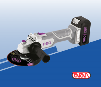 AMOLADORA ANGULAR 20V BRUSHLESS NEO AA915/1/20KC1